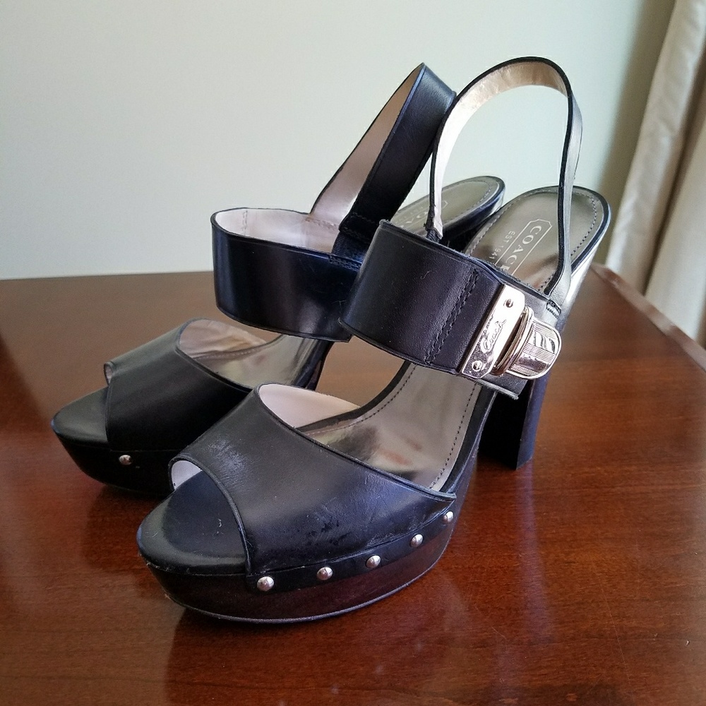 Coach Platform Sandals, size 9