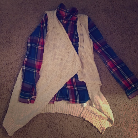 Open cream sweater - Picture 1 of 3