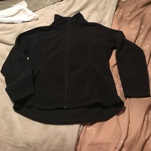 Black full zip fleece