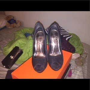 Sequins heeled heels