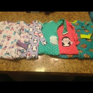 Footie pajamas lot - snug fit pairs only