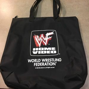 WWE WWF Brand New Zipper Tote Bag
