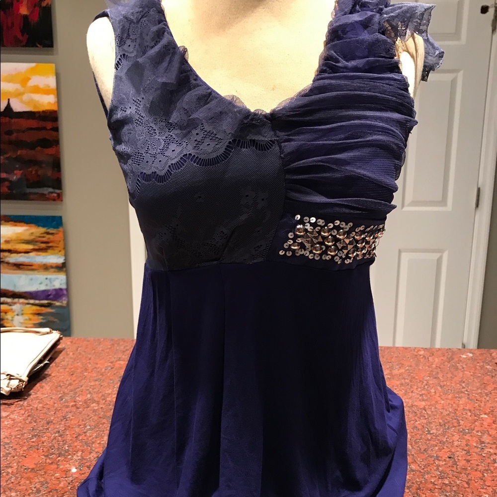 BKE boutique top, dark purple