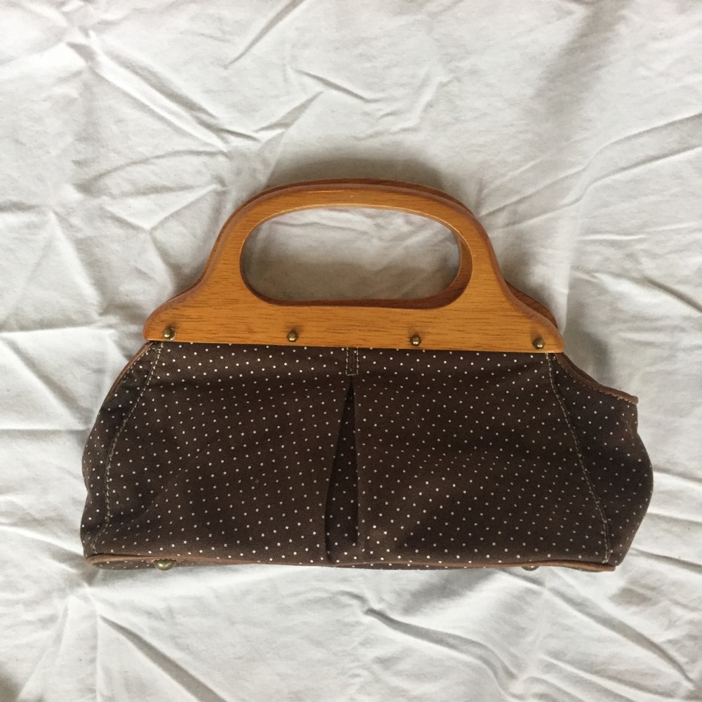 J. Crew Wooden Handled Purse