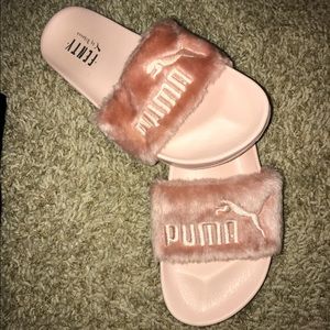 Rihanna Fenty Fur Slides