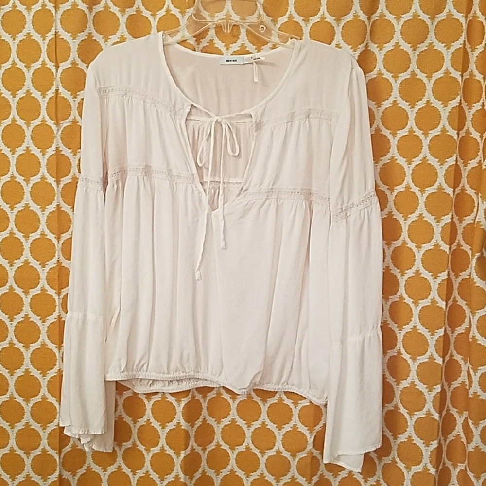 White bohemian top