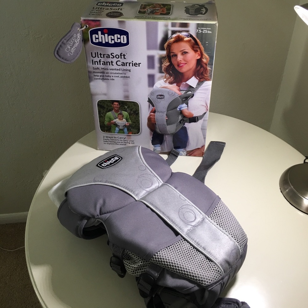 NIB Chicco ultra soft infant carrier