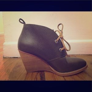 Cole Haan lace up booties