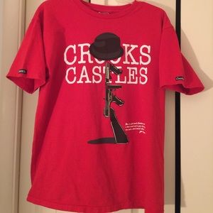 Men's Crooks  &Castles t-shirt- size medium