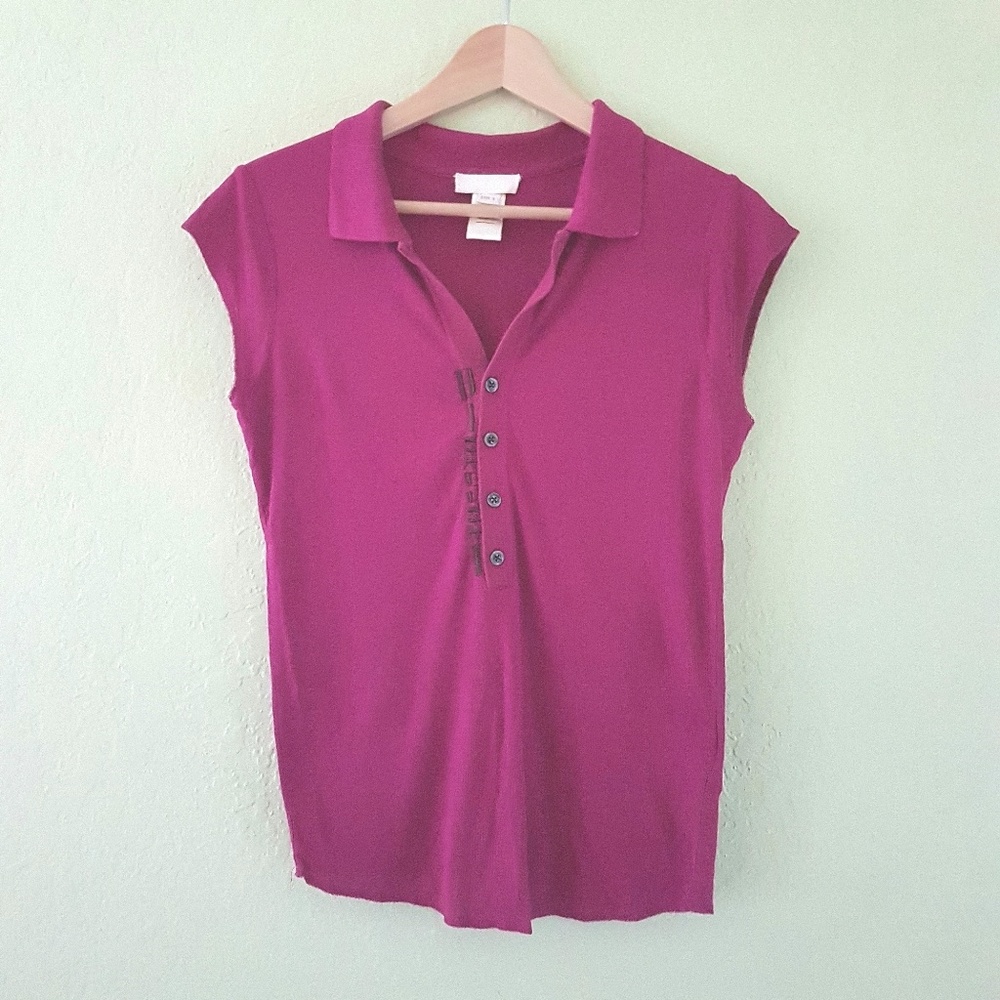 Diesel Cap Sleeve Viscose Jersey Polo