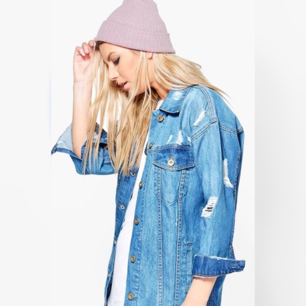 ** RESTOCKED ** Sierra Oversized Denim Jacket - Picture 5 of 5