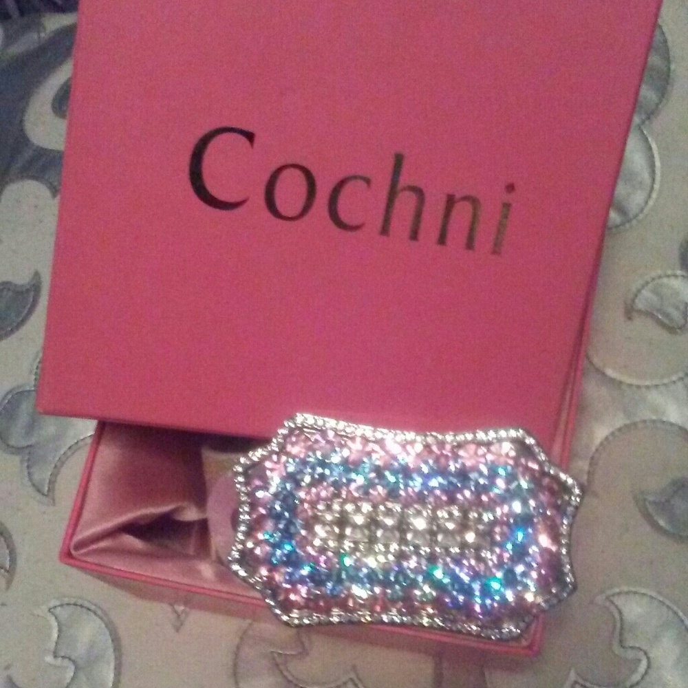 Cochni Rhinestone Buckle Belt