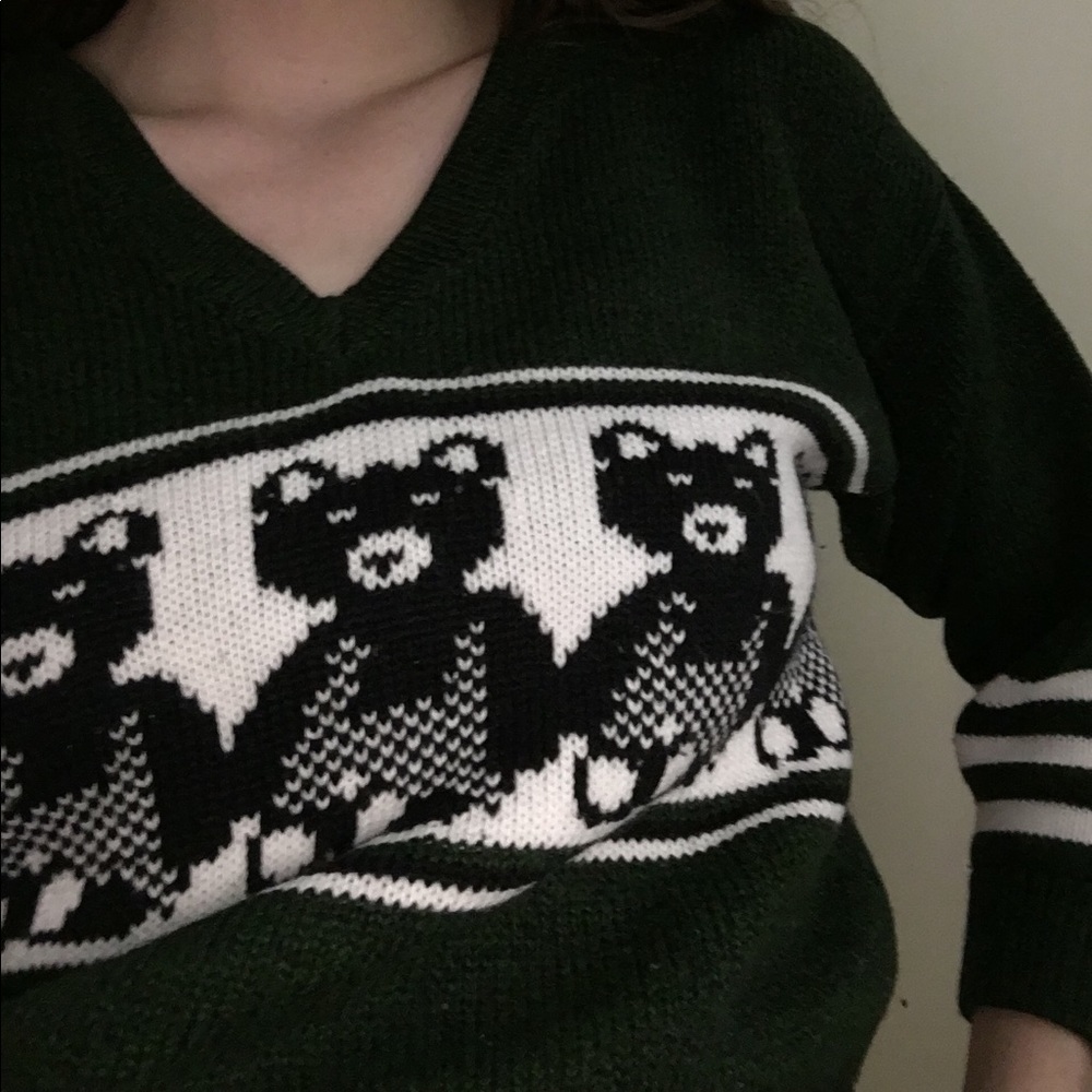 Vintage Bear print sweater