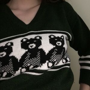 Vintage Bear print sweater