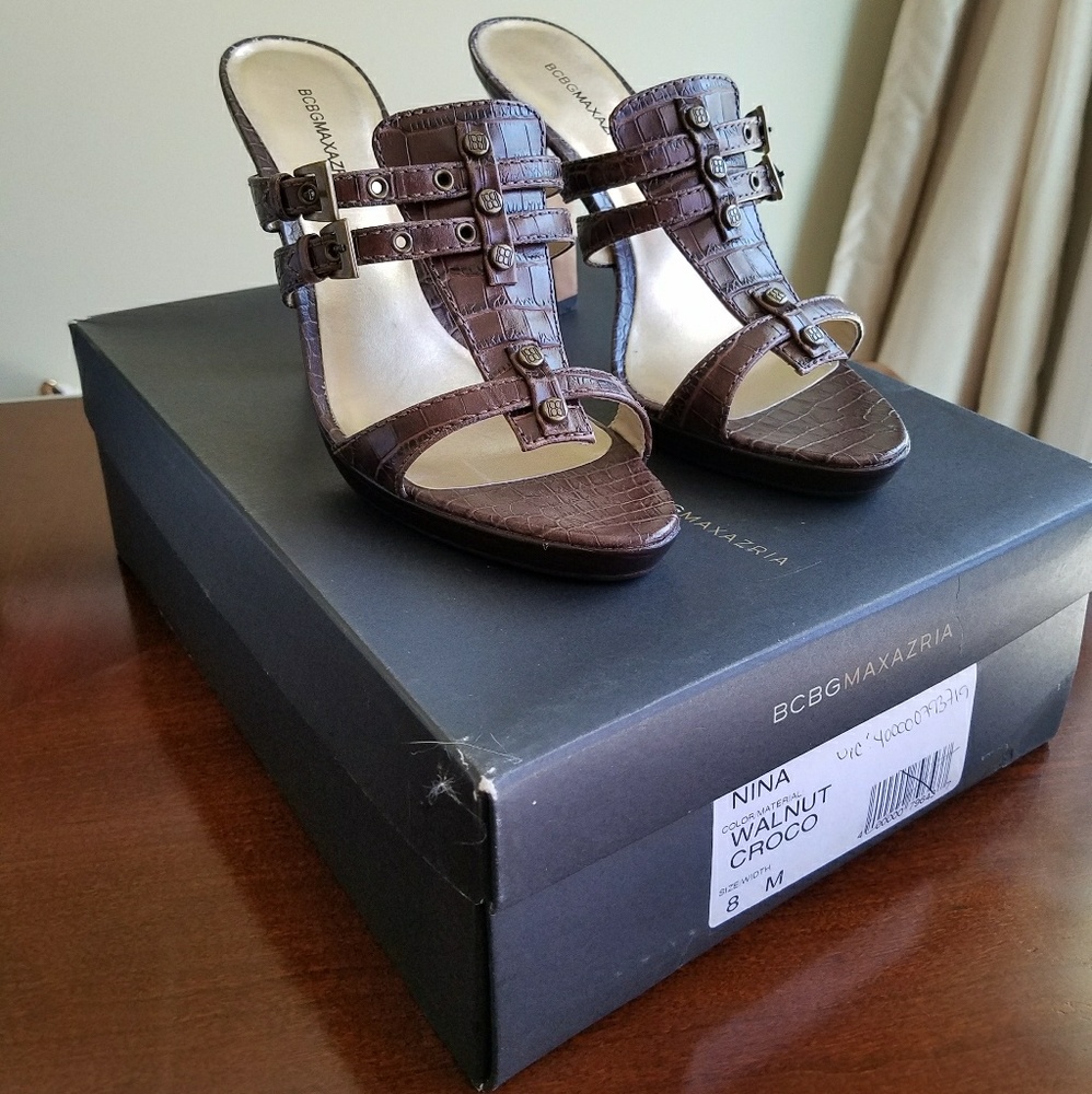 BCBG Heeled Sandals, size 8