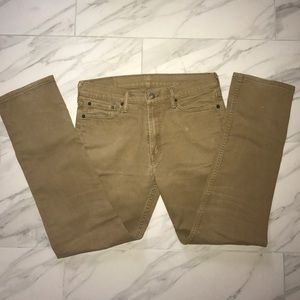 Levi's 513's 32x30 khaki jeans