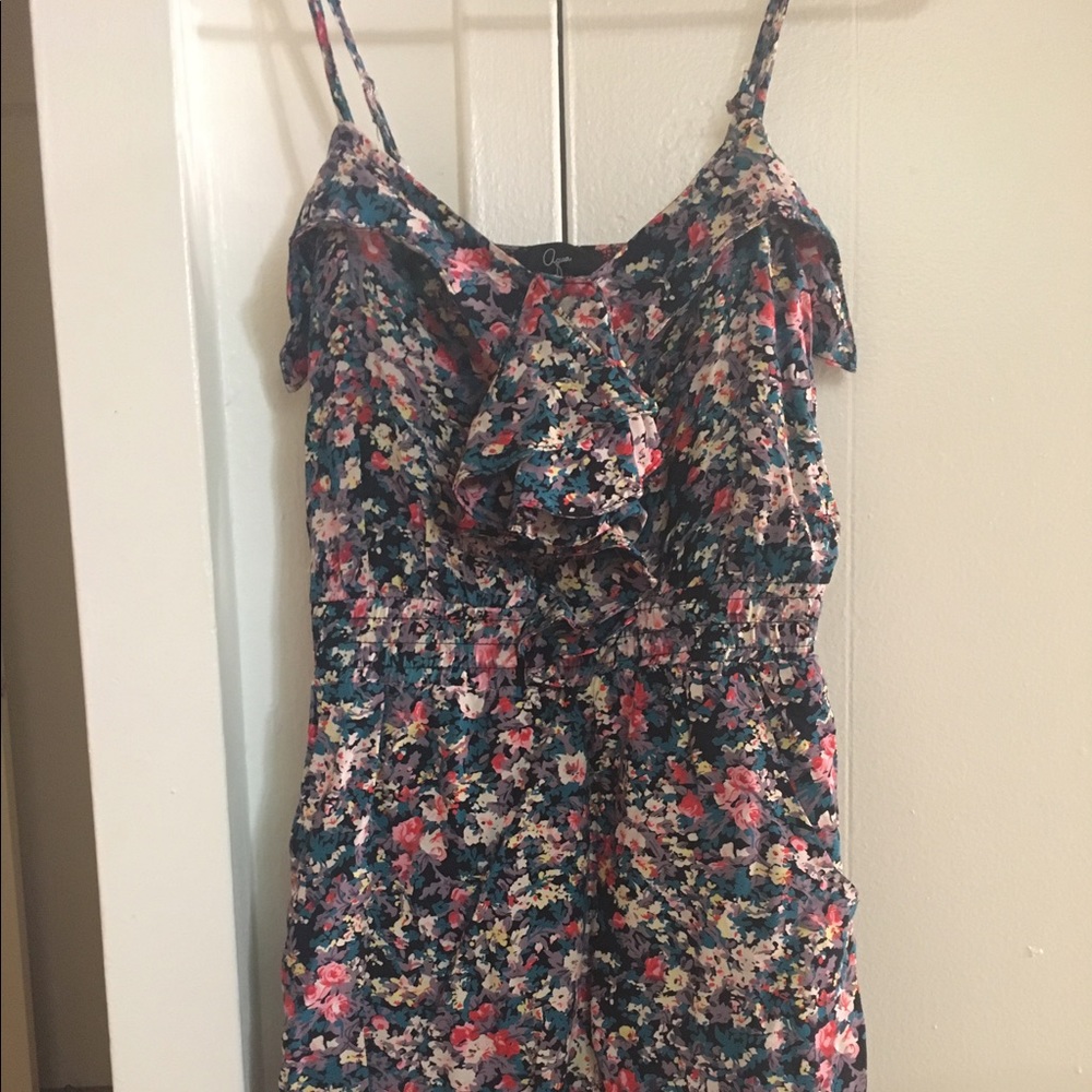Aqua Floral Dress