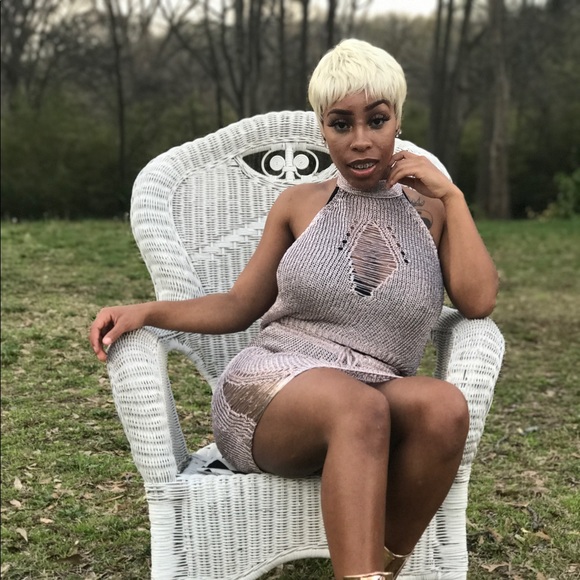 Metallic 2 piece skirt set - Picture 3 of 3