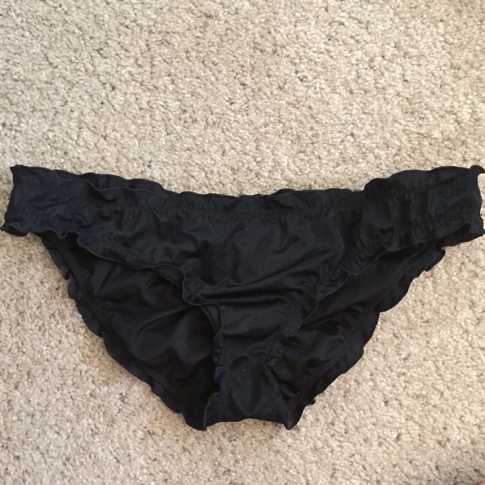PINK bikini bottoms black