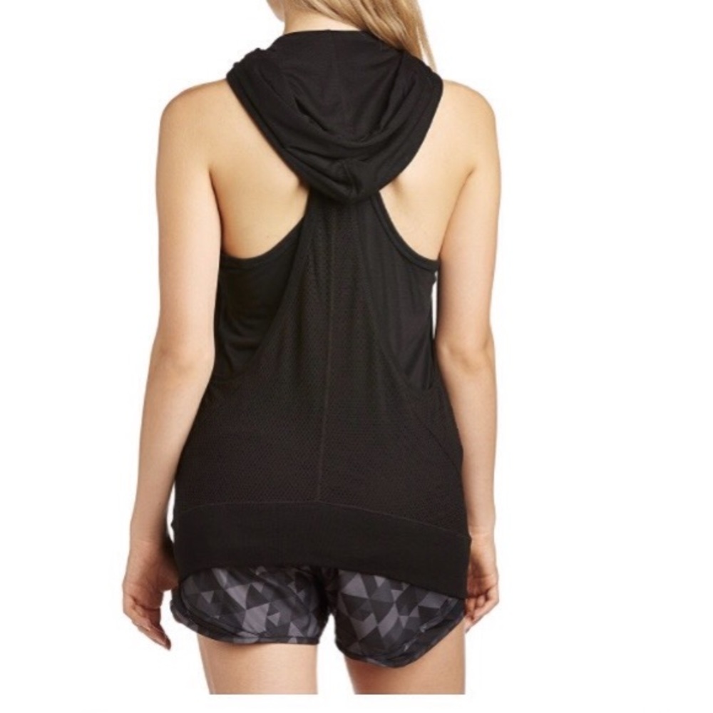 Black Nike Three D Sleeveless Vest Hoodie