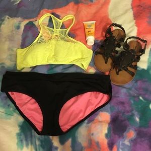 Victoria's Secret neon mesh swimsuit top
