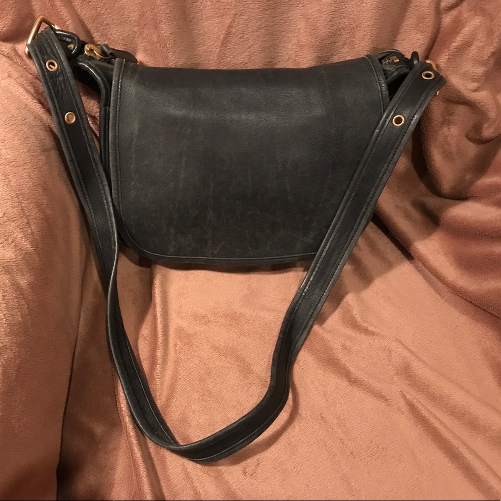 Coach leather, cross-body, mini-satchel