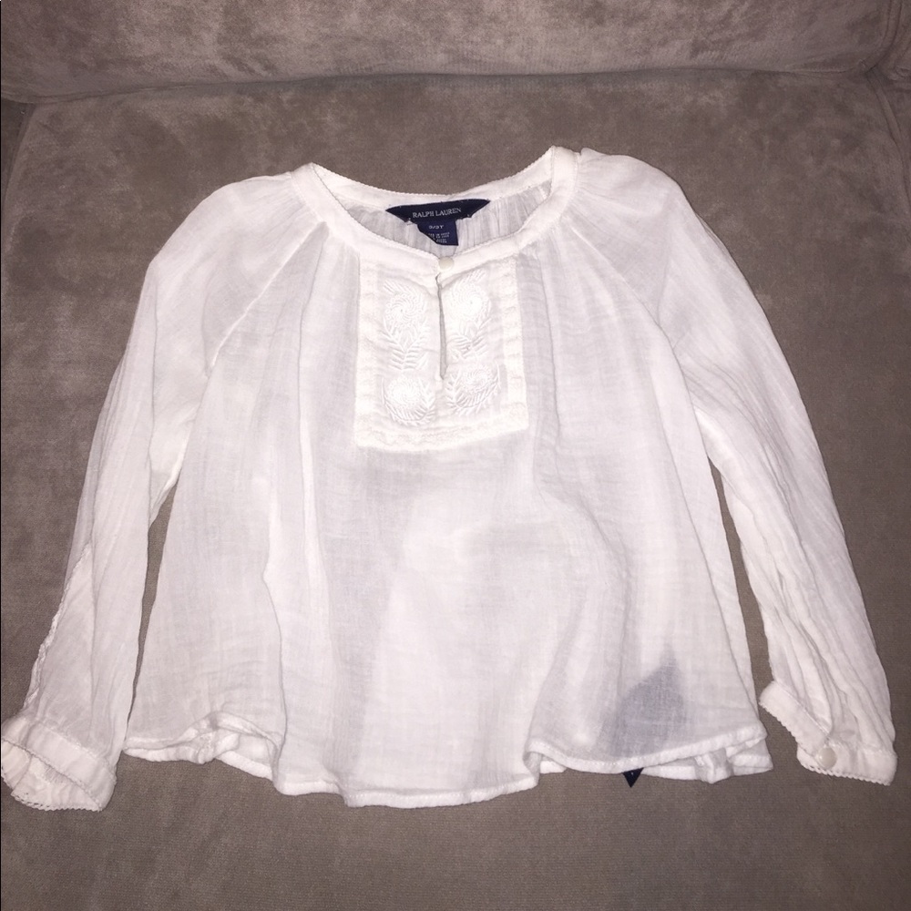 RL long sleeve billowy shirt