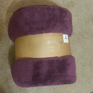 ARDOUR Dobby Plush Blanket Full/Queen