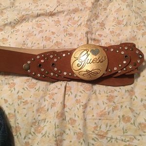 GUESS Belt Genuine Leather