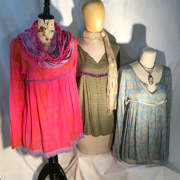 Peasant blouse/boho top/music fest must-have - Picture 2 of 6