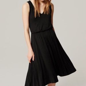 LOFT Midi Blouson Dress