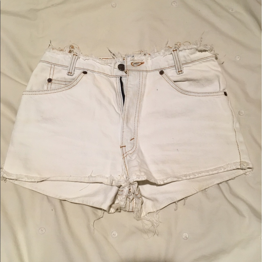 Vintage Frayed Jean Shorts