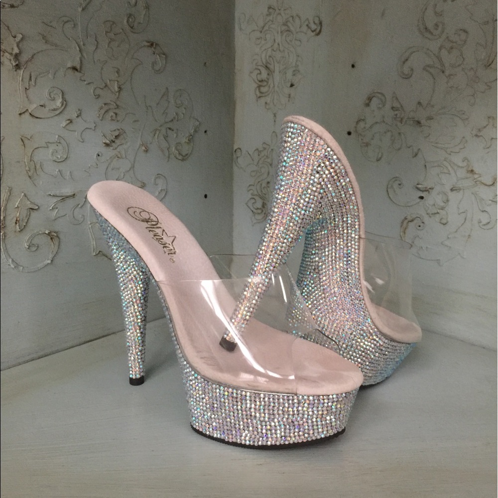Pleaser rhinestone heels