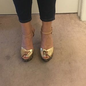 peep toe platform heels