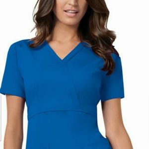 Royal Blue Scrub Top