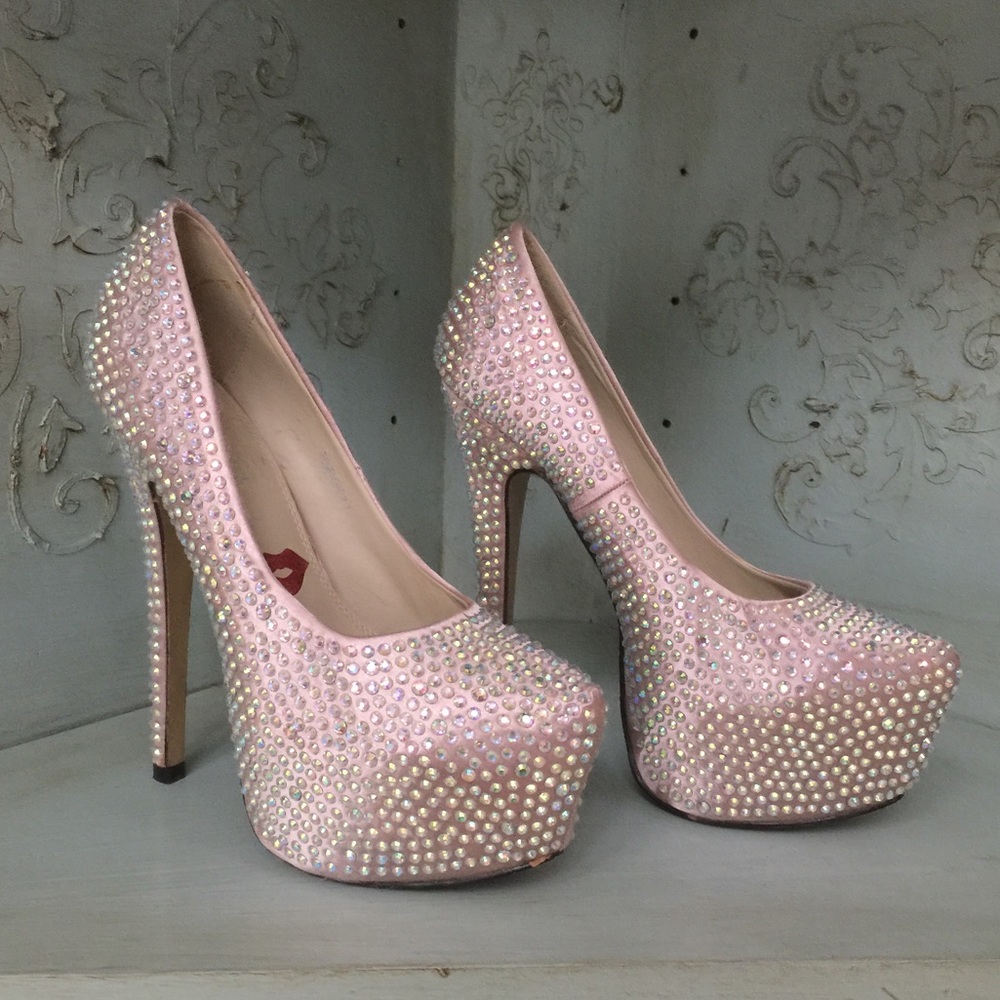 Rhinestone heels