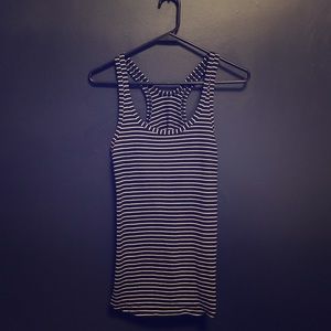 Striped Lululemon racerback tank