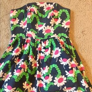 Lilly Pulitzer Strapless Dress EUC size 0