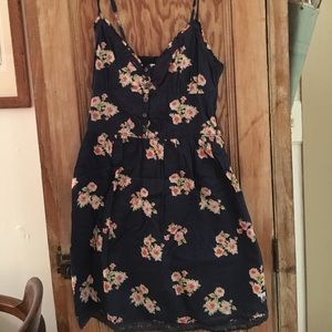 Navy Abercrombie kids thin strap dress size xL