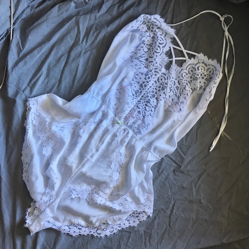 VS Bridal lace romper
