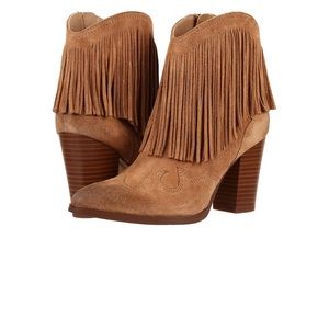 NWOT, Boho Sam Edelman Fringe Booties