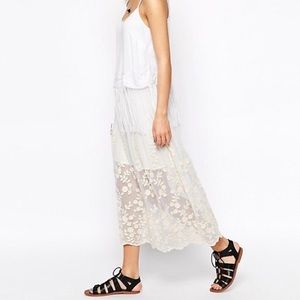 ASOS New Look Floral Lace Skirt
