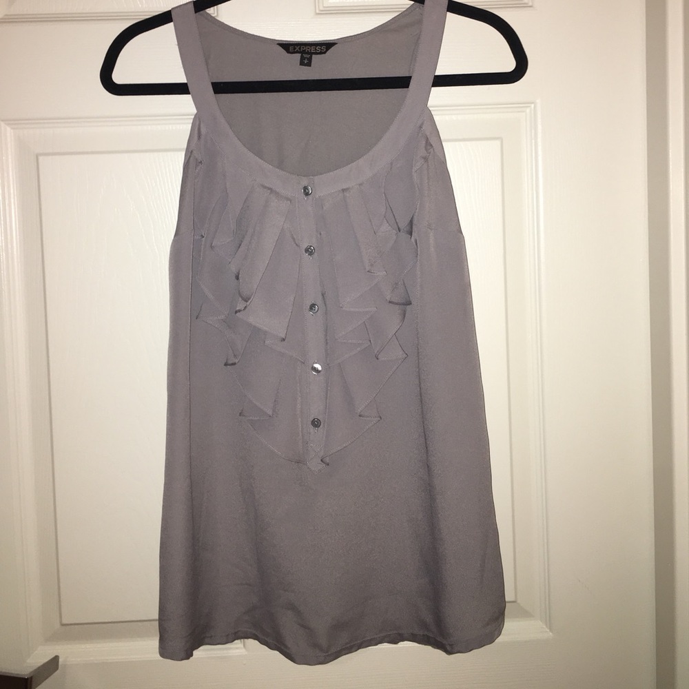 Express Grey lightweight Blouse - Size Small