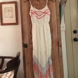 Kendall and Kylie white maxi dress size small