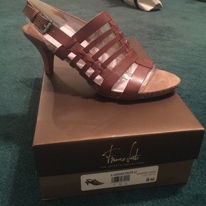New! Franco Sarto Open Toe Heels