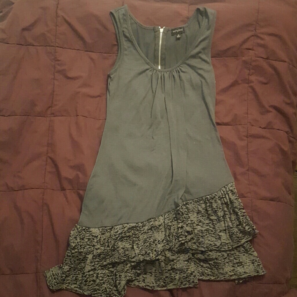 Grey teen dress