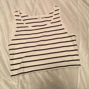 BP striped crop top