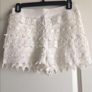 Express Crochet Lace Shorts
