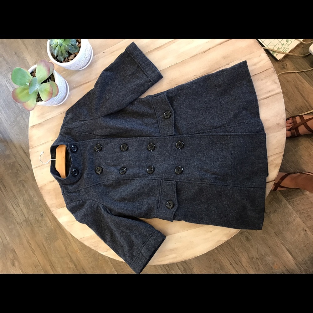 Grey wool coat