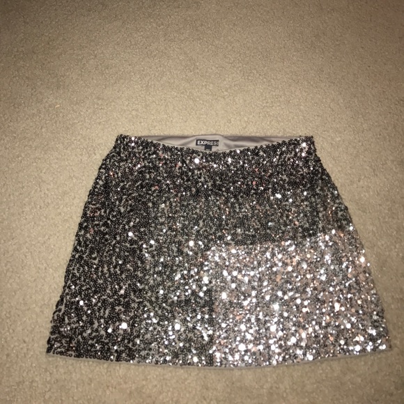 Express Dresses & Skirts - Express Sparkle Mini Skirt